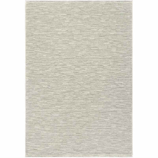 High Line Modern Wool Textured Rugs 99021 6000 in Cream Grey