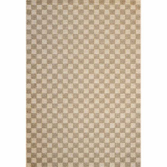High Line Modern Wool Geometric Rugs 99041 8007 in Brown