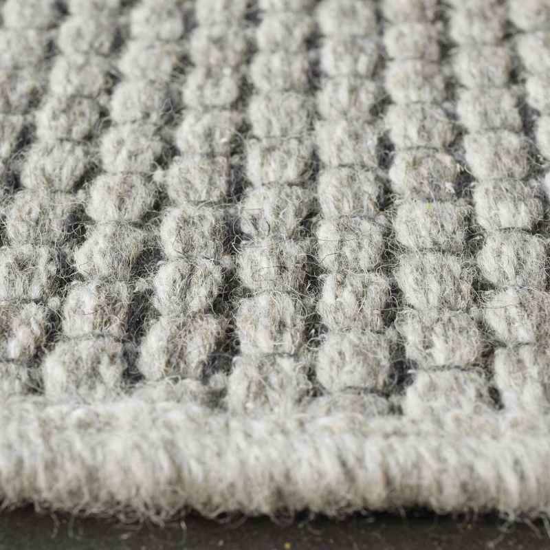High Line Flatweave Modern Wool Rugs 99215 3005 in Light Grey