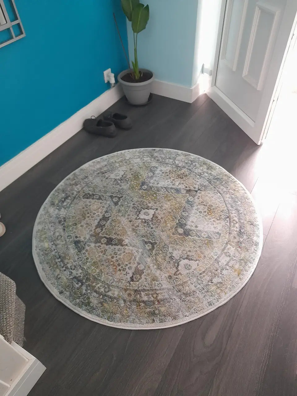 ANKARA GLOBAL ANR07 Blue Green Rug RS