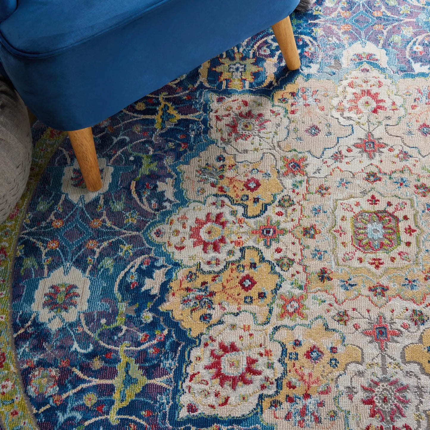 ANKARA GLOBAL ANR3 Blue Rug RS