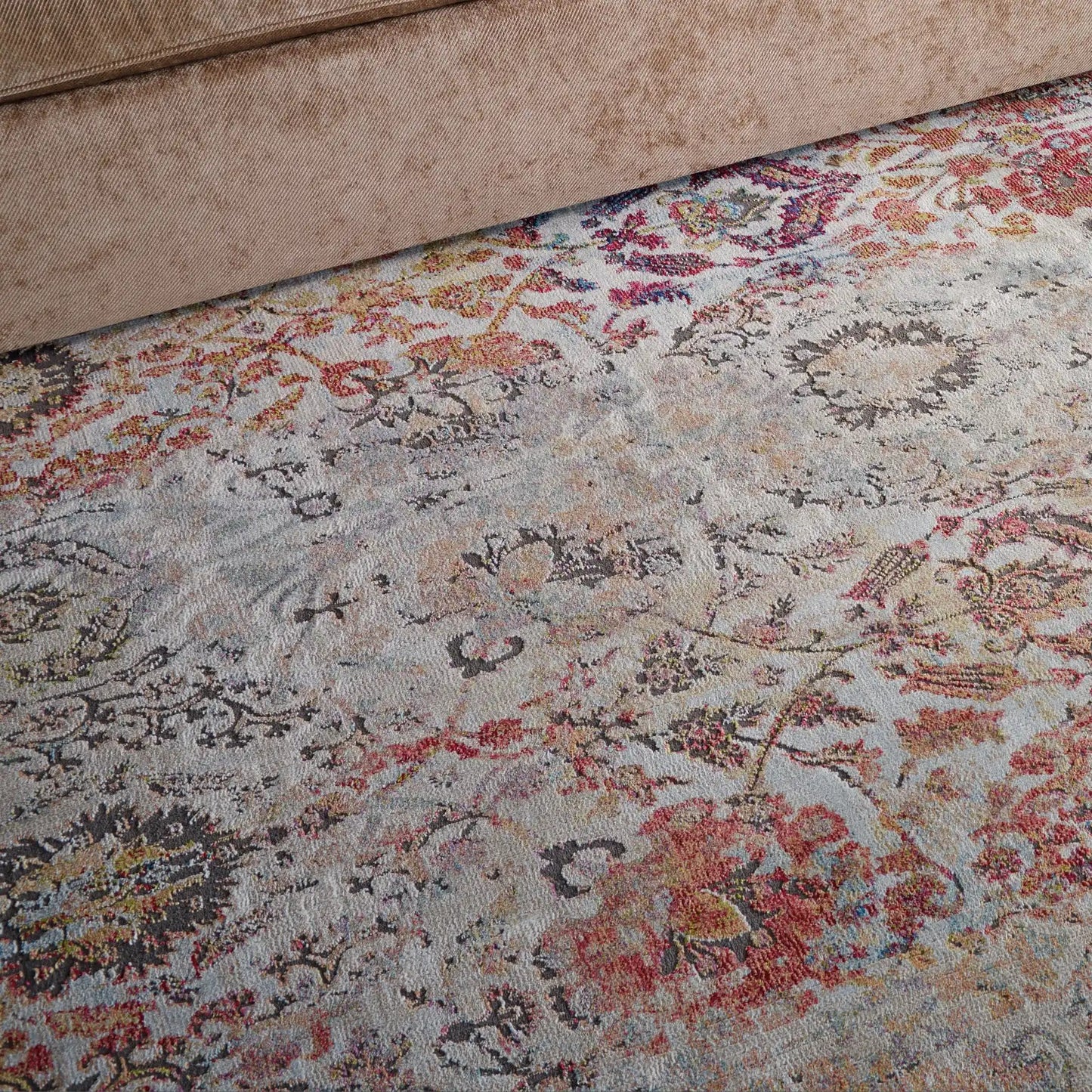 ANKARA GLOBAL ANR06 Ivory Orange Rug RS