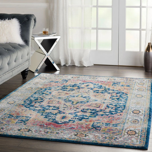 ANKARA GLOBAL ANR11 Blue Multi Rug RS