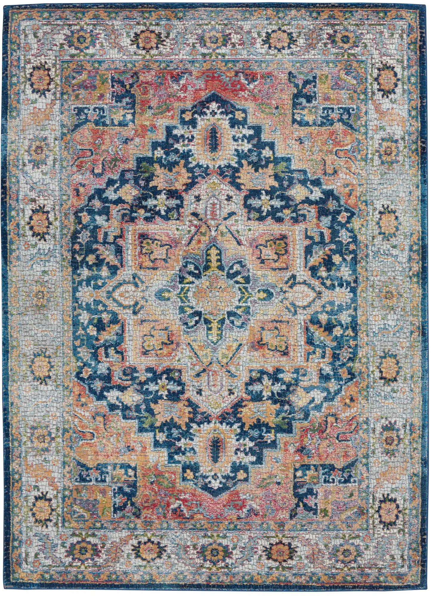 ANKARA GLOBAL ANR11 Blue Multi Rug RS
