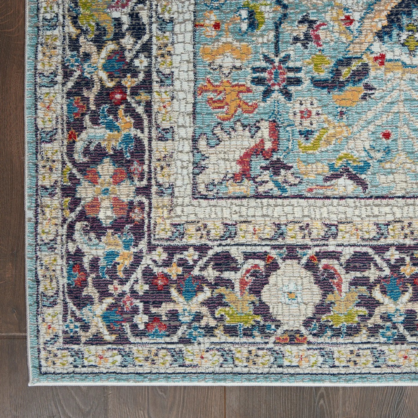 ANKARA GLOBAL ANR14 Teal Multi Rug RS