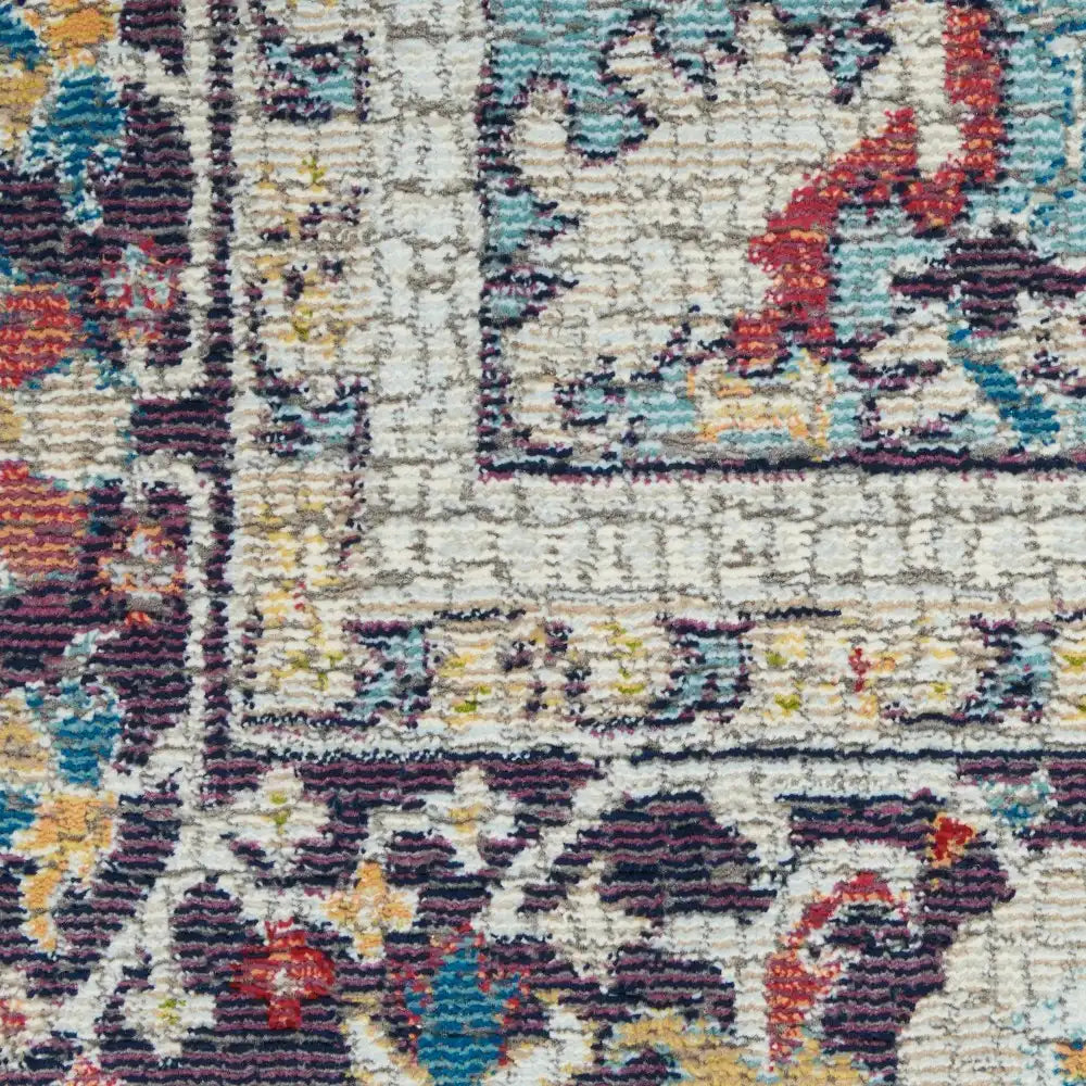 ANKARA GLOBAL ANR14 Teal Multi Rug RS