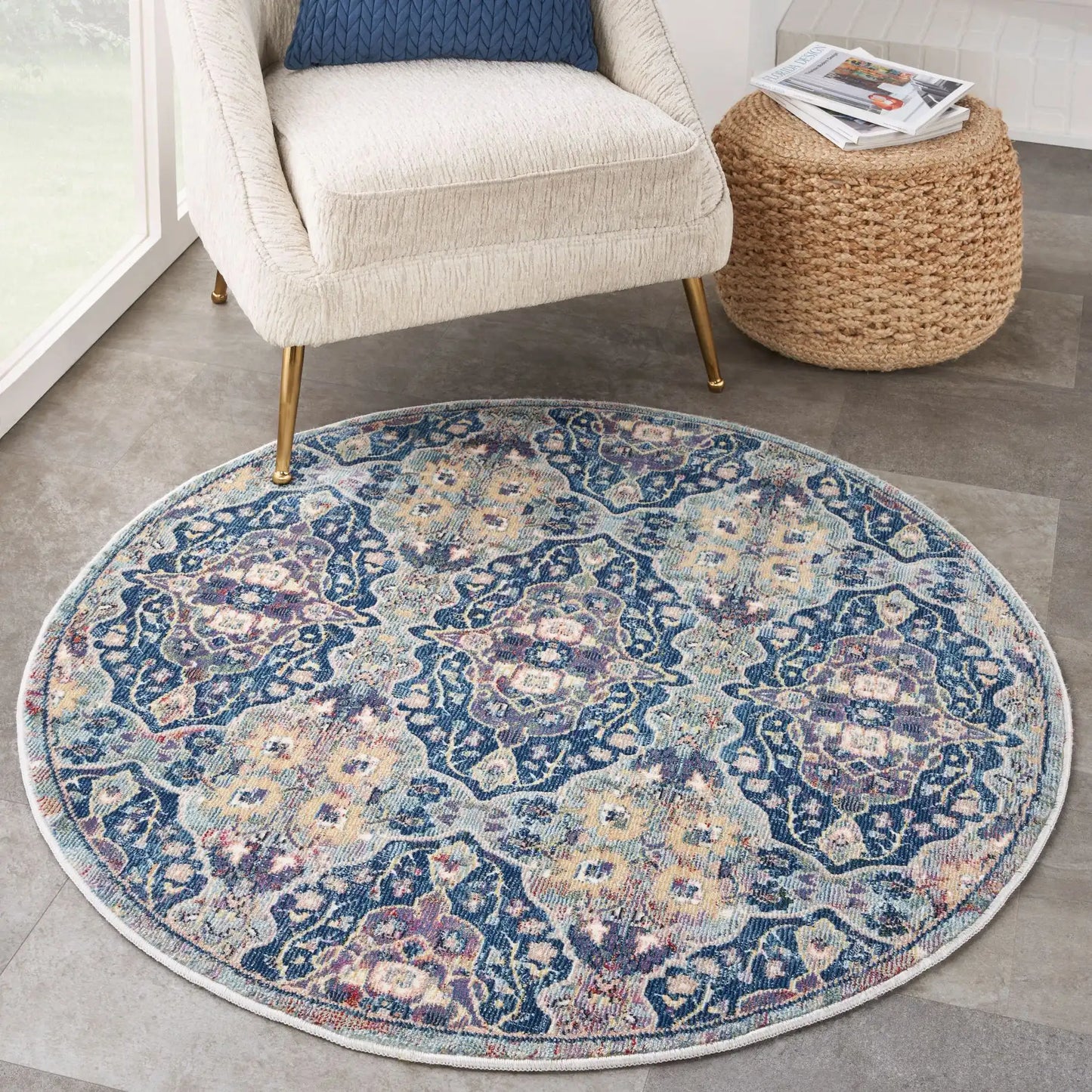 ANKARA GLOBAL ANR16 Navy Multi Rug RS