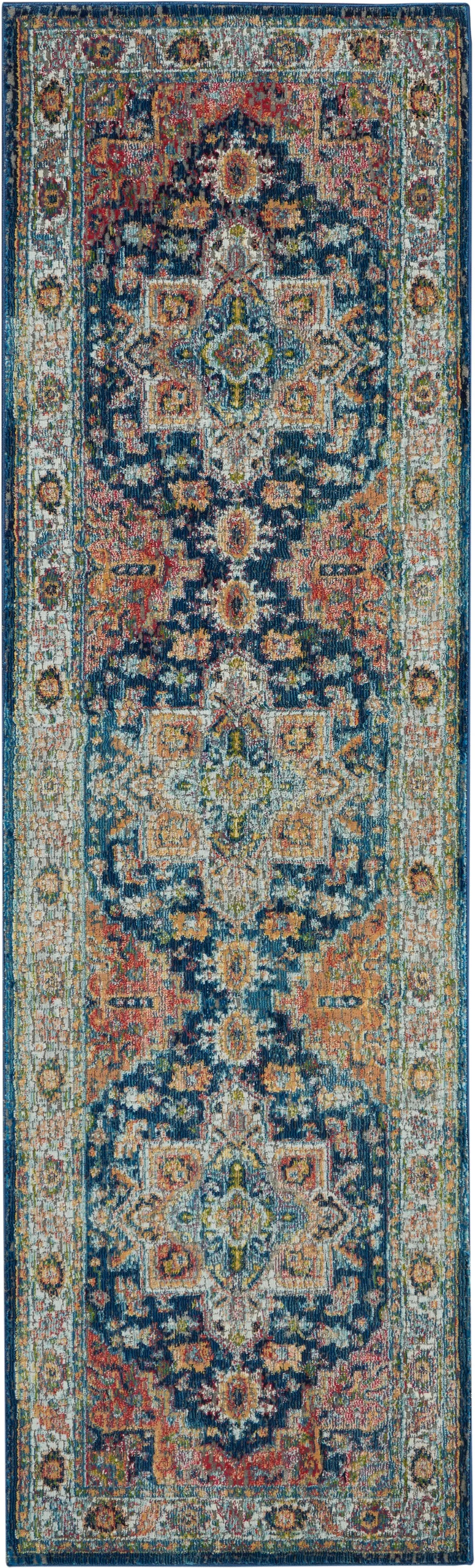 ANKARA GLOBAL ANR11 Blue Multi Rug RS