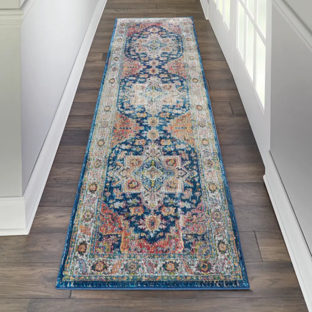 ANKARA GLOBAL ANR11 Blue Multi Rug RS