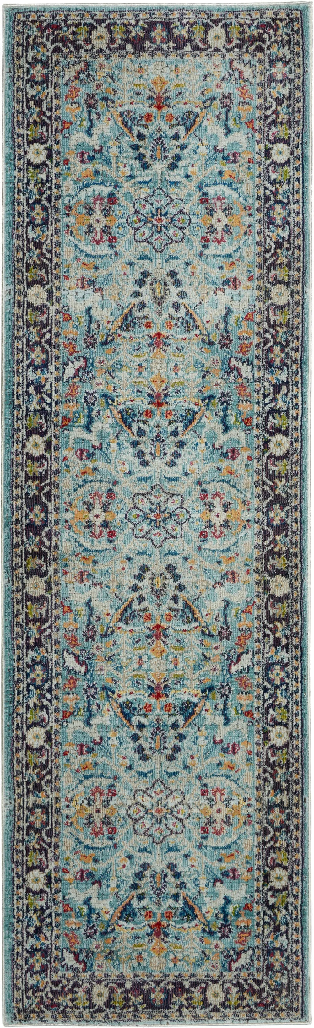 ANKARA GLOBAL ANR14 Teal Multi Rug RS