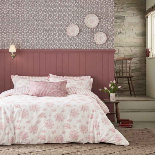 Asiatic Pheasants Bedding by Bedeck of Belfast x Burleigh in Pink