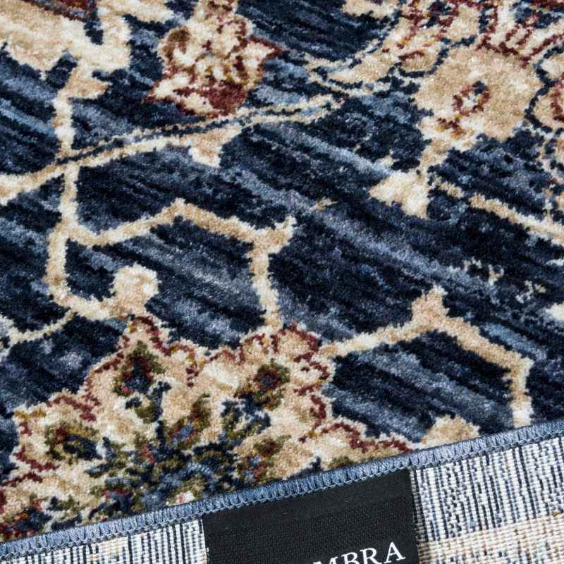 Alhambra Traditional Rugs 6549A in Light and Dark Blue