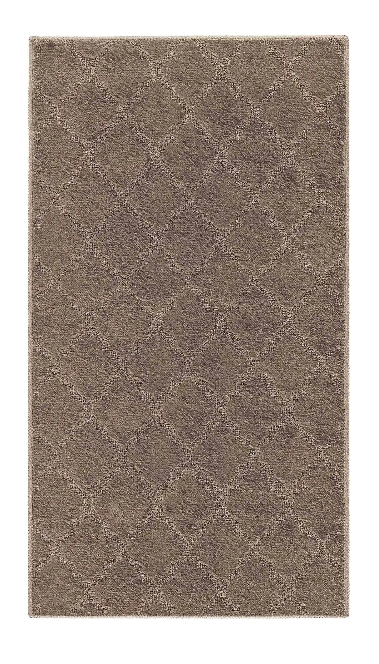 Washable 9mm Gel-Back Ivy Trellis Beige Rug