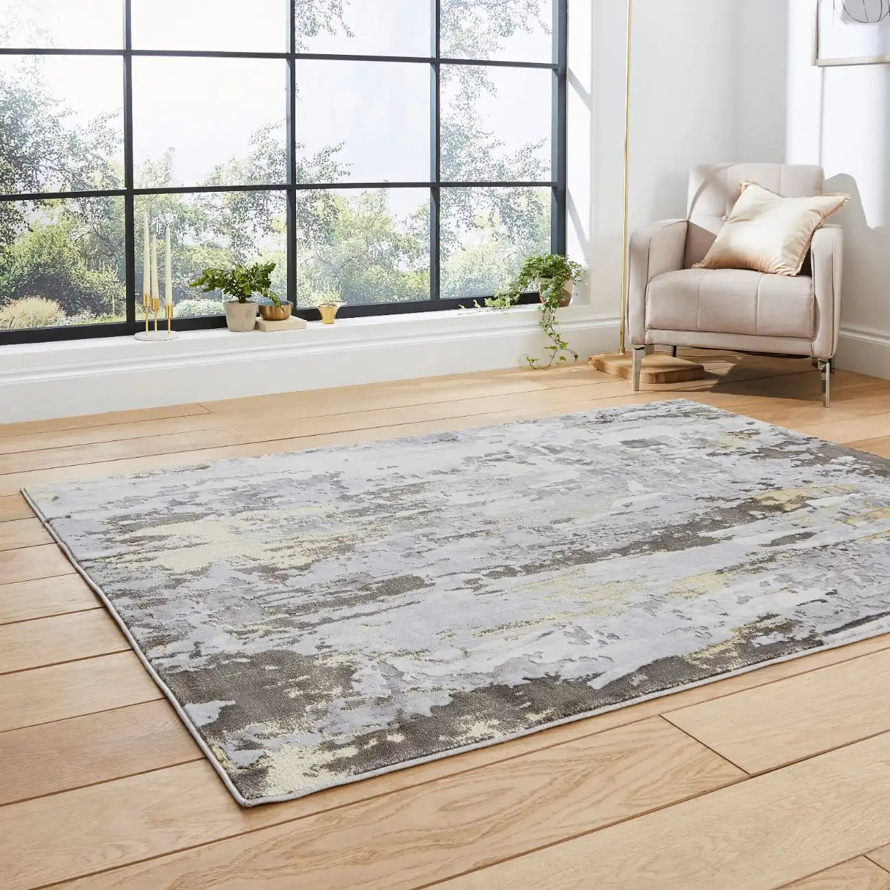 Apollo Think GR580 Grey Gold Rug RS