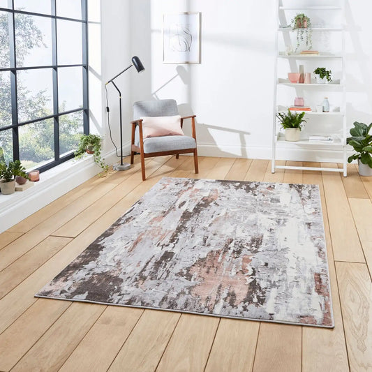Apollo Think GR580 Grey Rose Rug RS