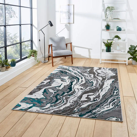 Apollo Think GR584 Grey Green Rug RS