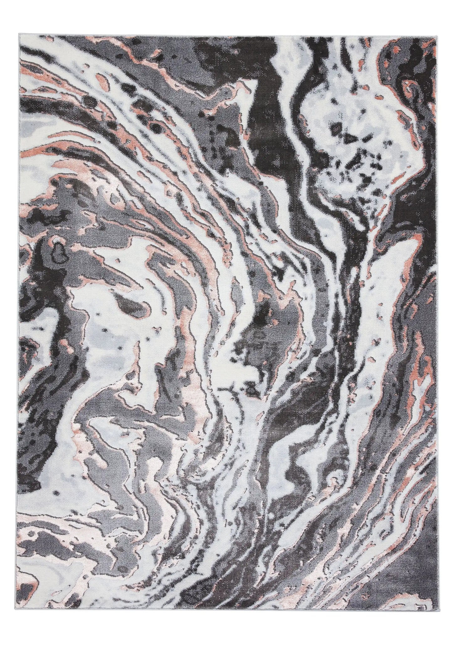 Apollo Think GR584 Grey Rose Rug RS
