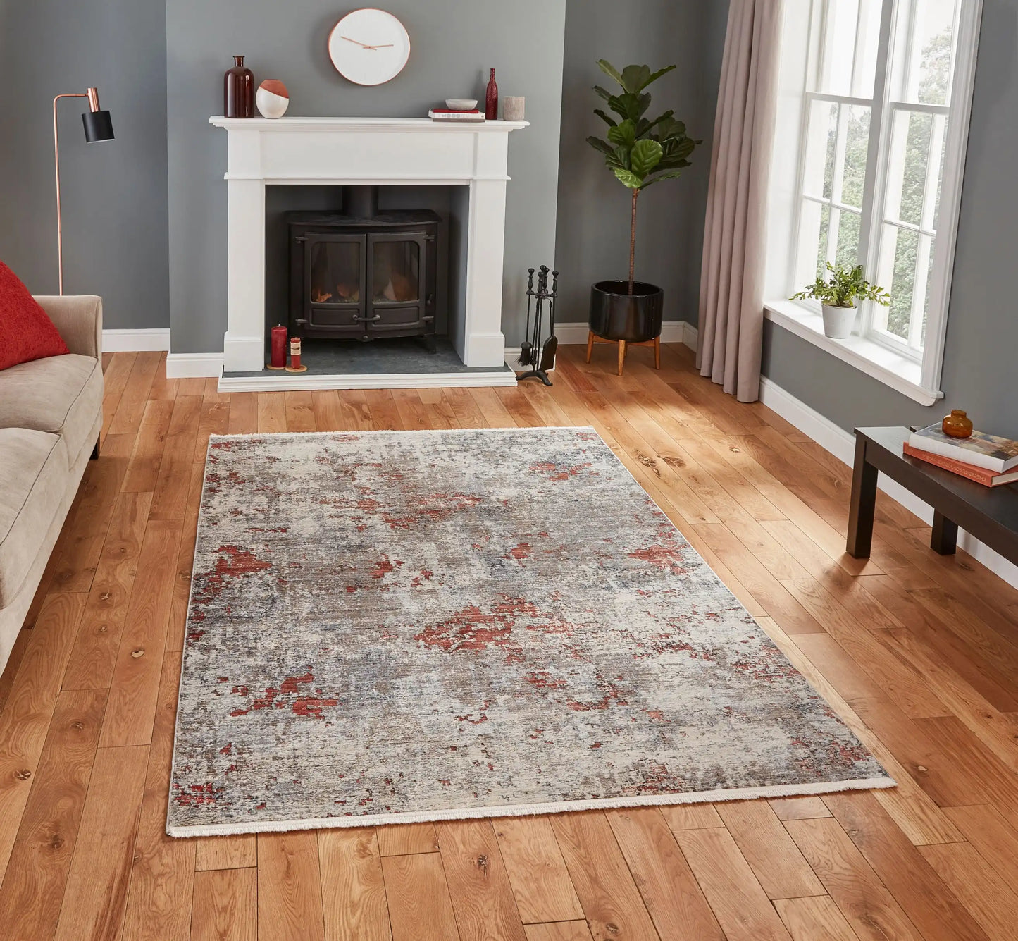 Athena Think 18597 Grey Terra Rug RS