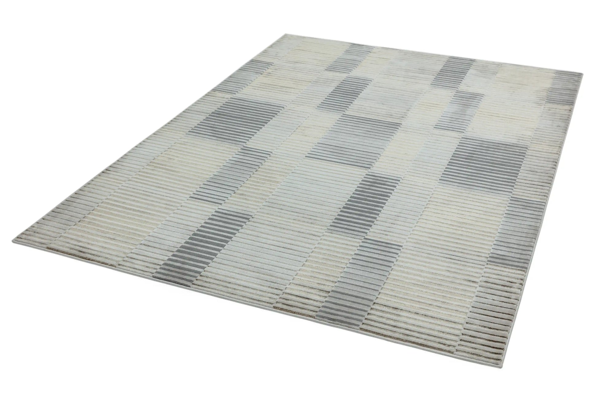 Asiatic aurora au14 ripple Grey, Ivory, Multicoloured Living Room  Rug.
