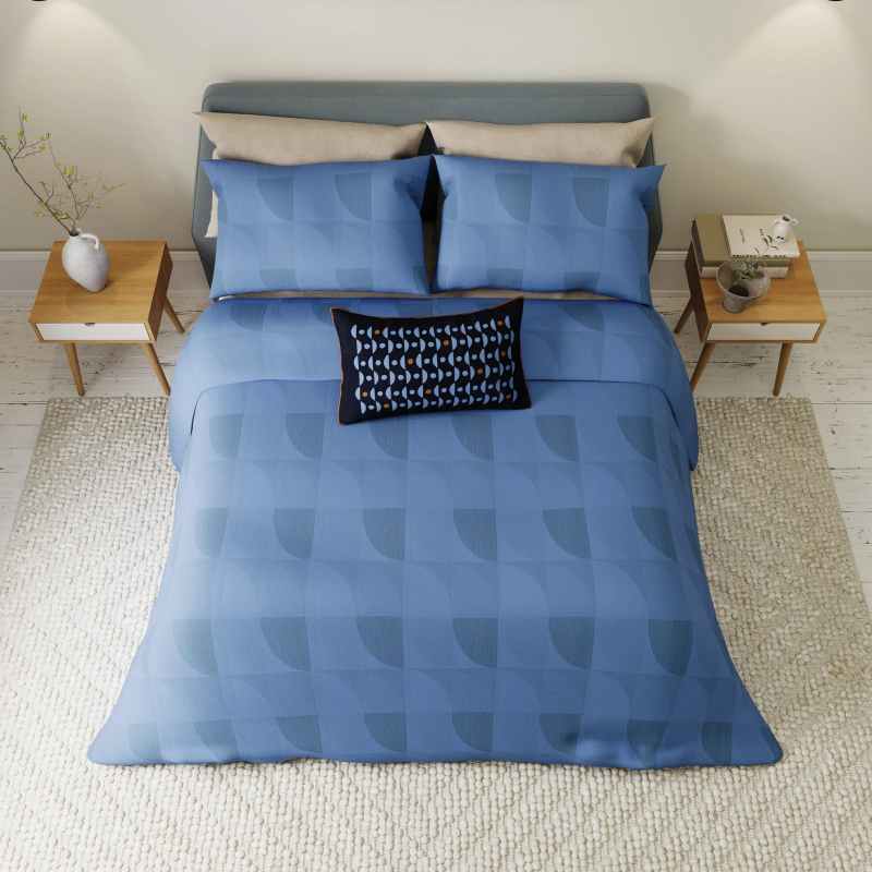 Axel Bedding by Helena Springfield x Simply Scandi in Periwinkle Blue
