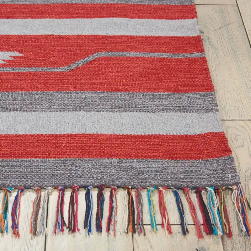 Baja BAJ01 Grey Red Rug RS