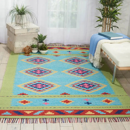 Baja BAJ02 Blue Green Rug RS