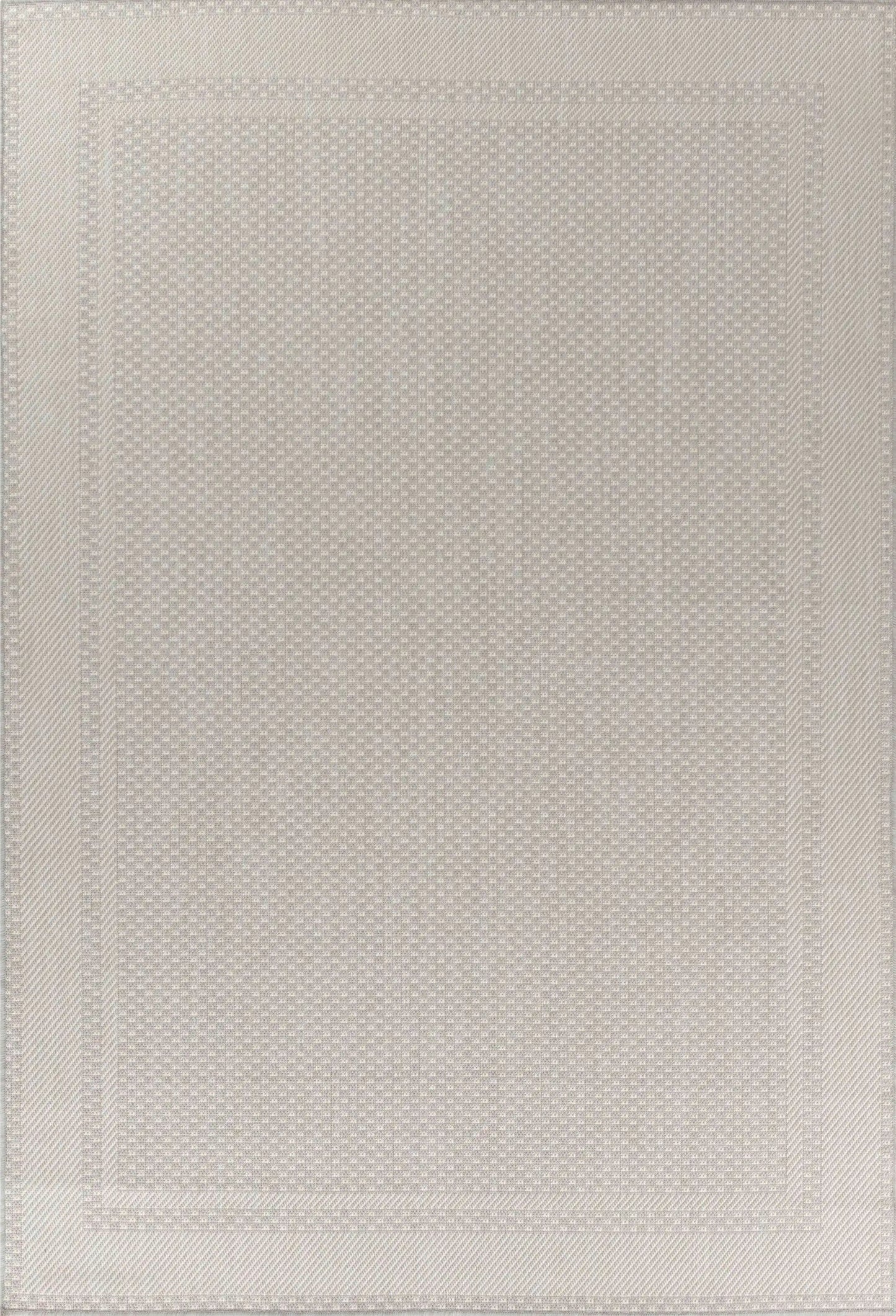 Sky Outdoor Border Silver Rug
