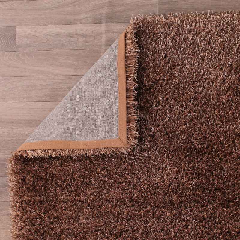 Balotelli Mixed Shaggy Rugs in Beige Choc