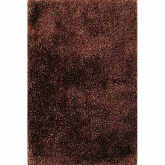 Balotelli Mixed Shaggy Rugs in Choc Brown