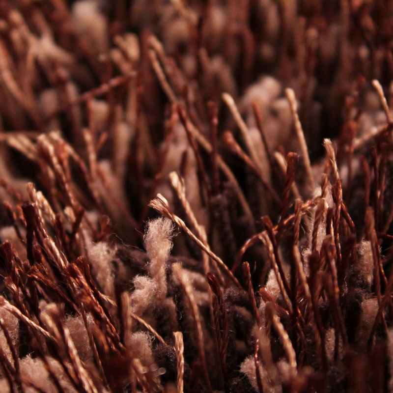 Balotelli Mixed Shaggy Rugs in Choc Brown