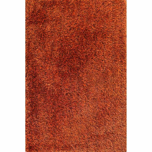 Balotelli Mixed Shaggy Rugs in Choc Orange