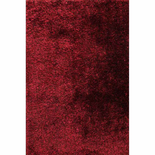 Balotelli Mixed Shaggy Rugs in Choc Red