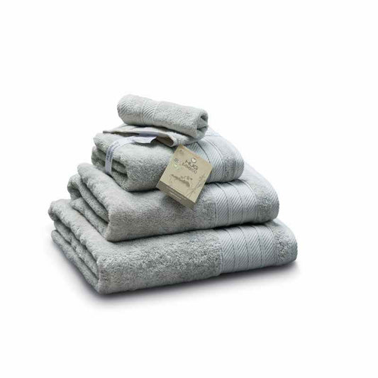 Luxury Bamboo Cotton Plain Towels in Grey