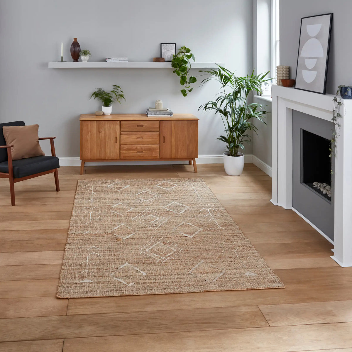 Bazaar Jute 24831 Natural Rug RS