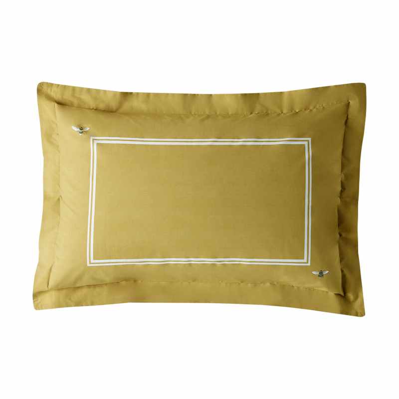 Bees Cotton Bedding Set by Sophie Allport in Mustard Yellow