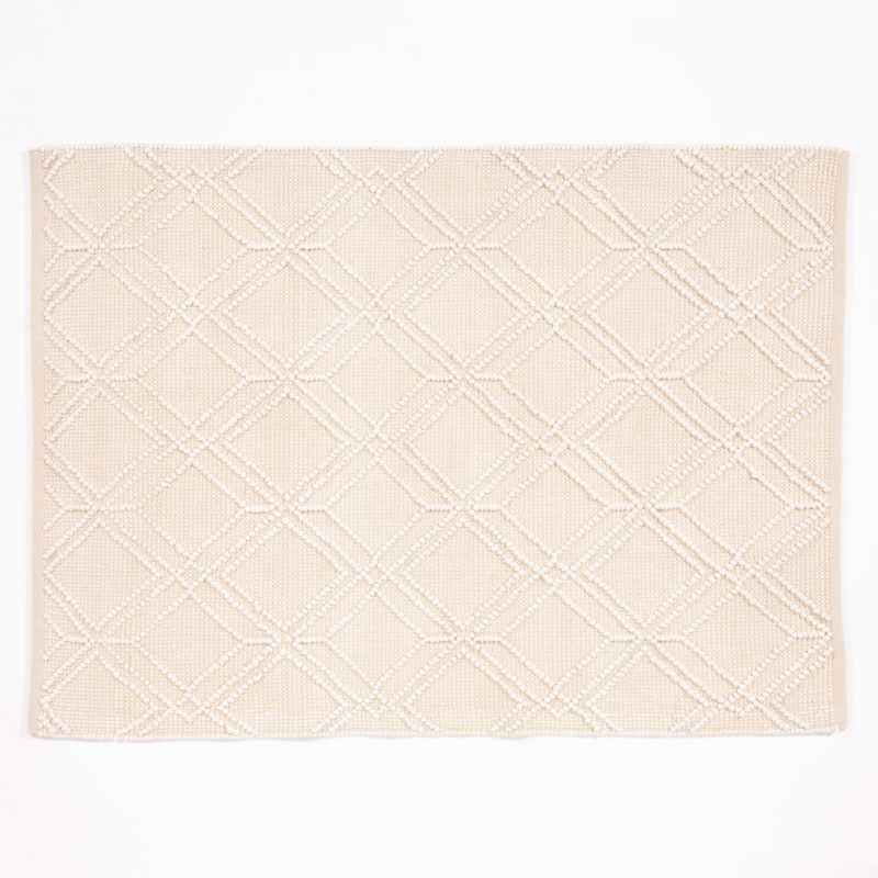 Blenheim Indoor Outdoor Diamond Rugs in Cream White