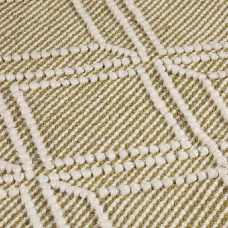 Blenheim Indoor Outdoor Diamond Rugs in Olive Green
