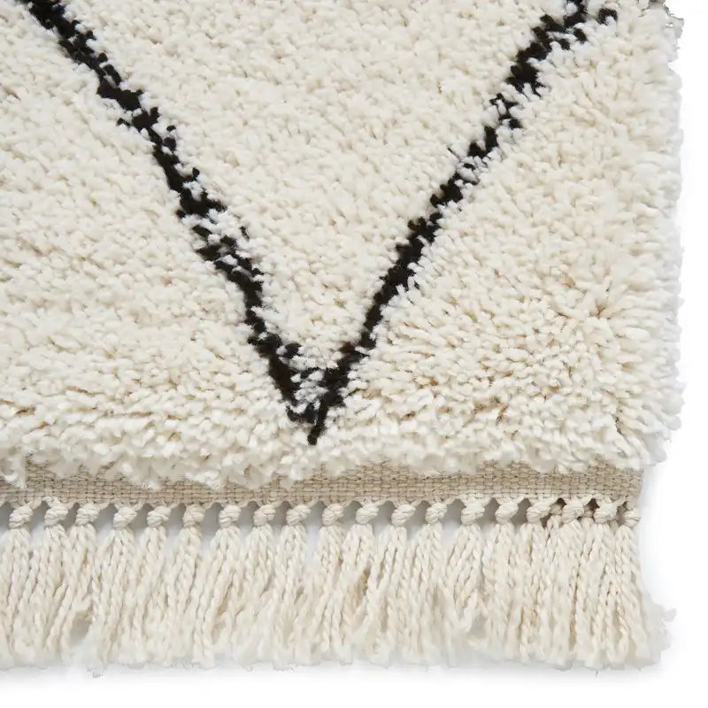 Boho 8280 White Black Rug RS