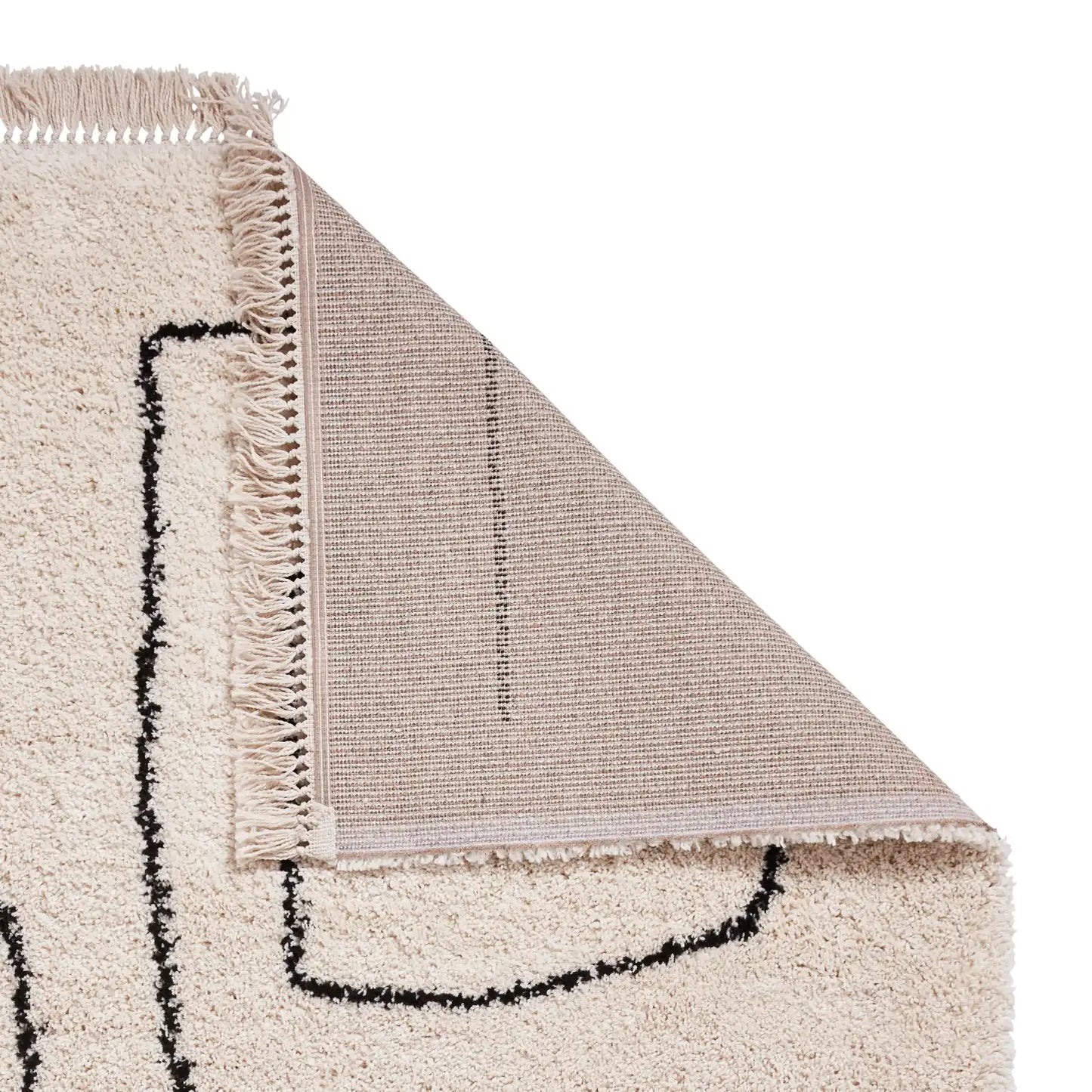 Boho A474 White Black Rug RS