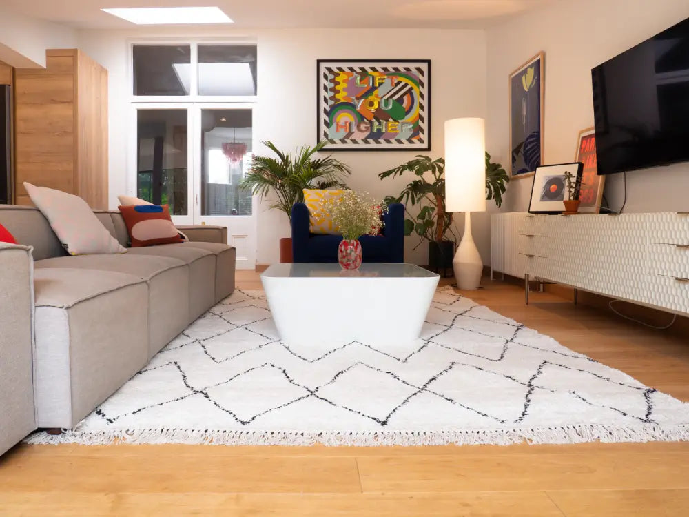 Boho 8280 White Black Rug RS