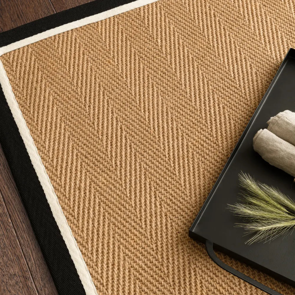 Bordo Herringbone Charcoal Cream RS