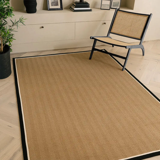 Bordo Herringbone Charcoal Cream RS