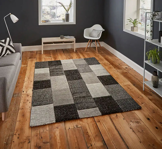 Brooklyn 21830 Grey Black Rug RS