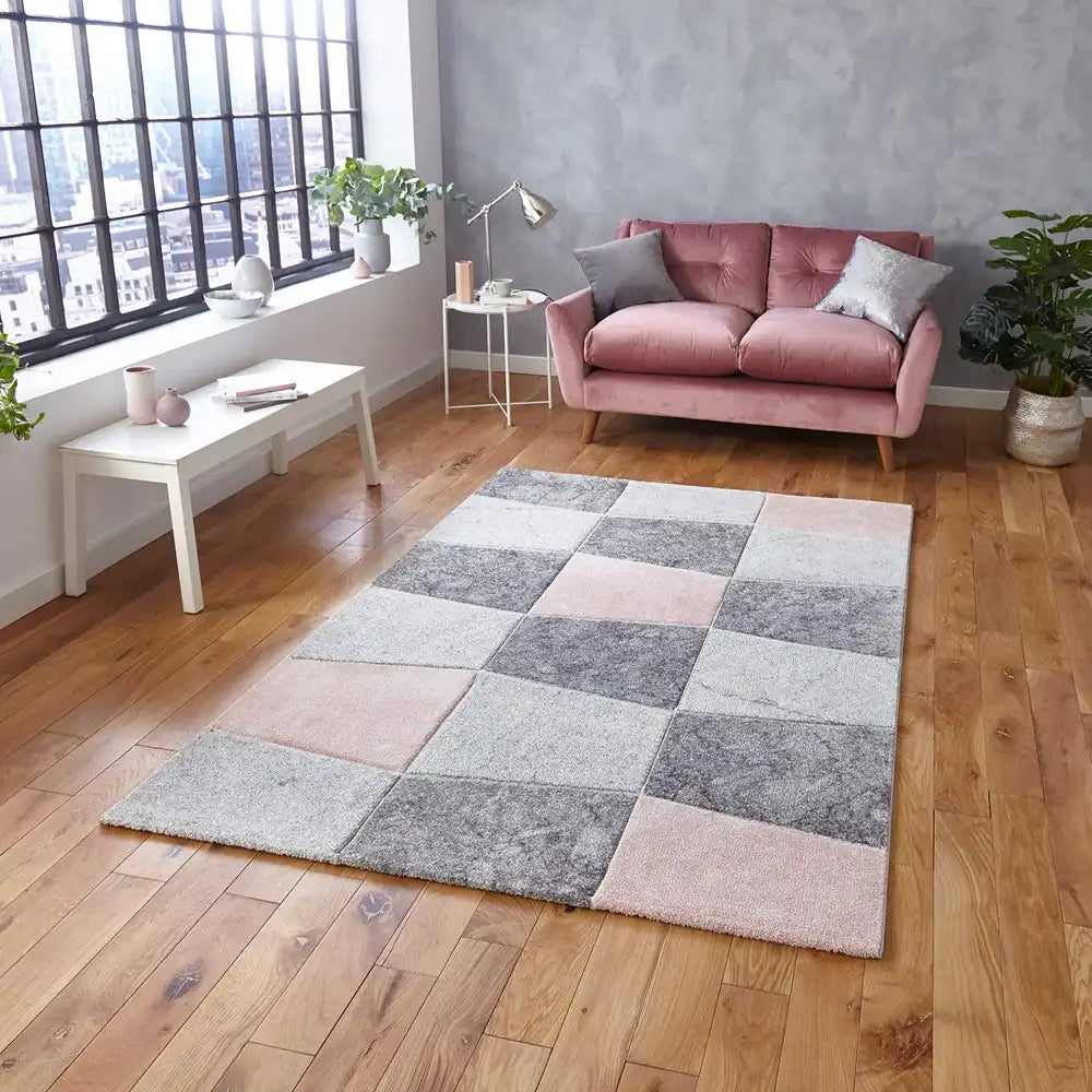 Brooklyn 22192 Grey Rose Rug RS