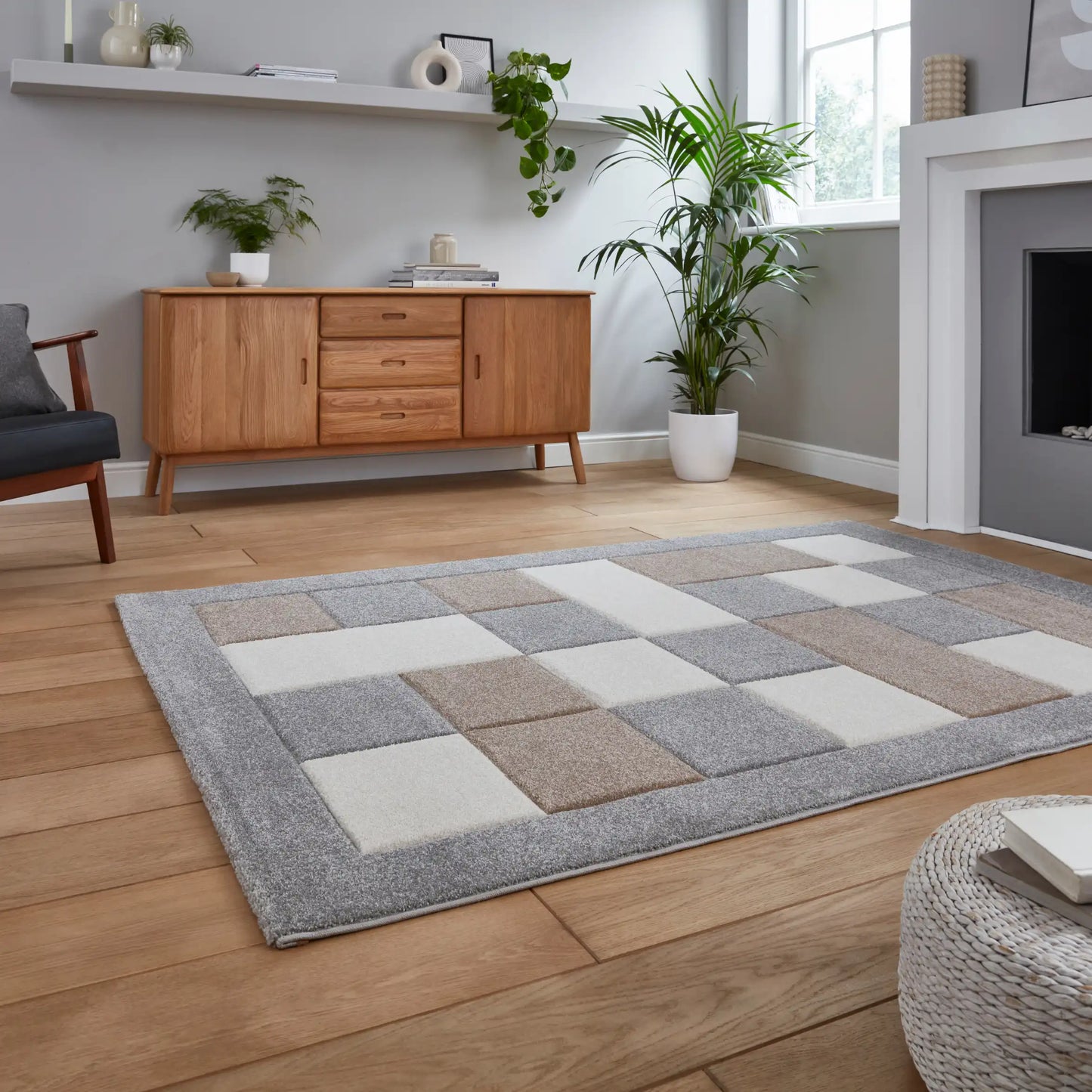 Brooklyn BRK04 Grey Beige Rug RS