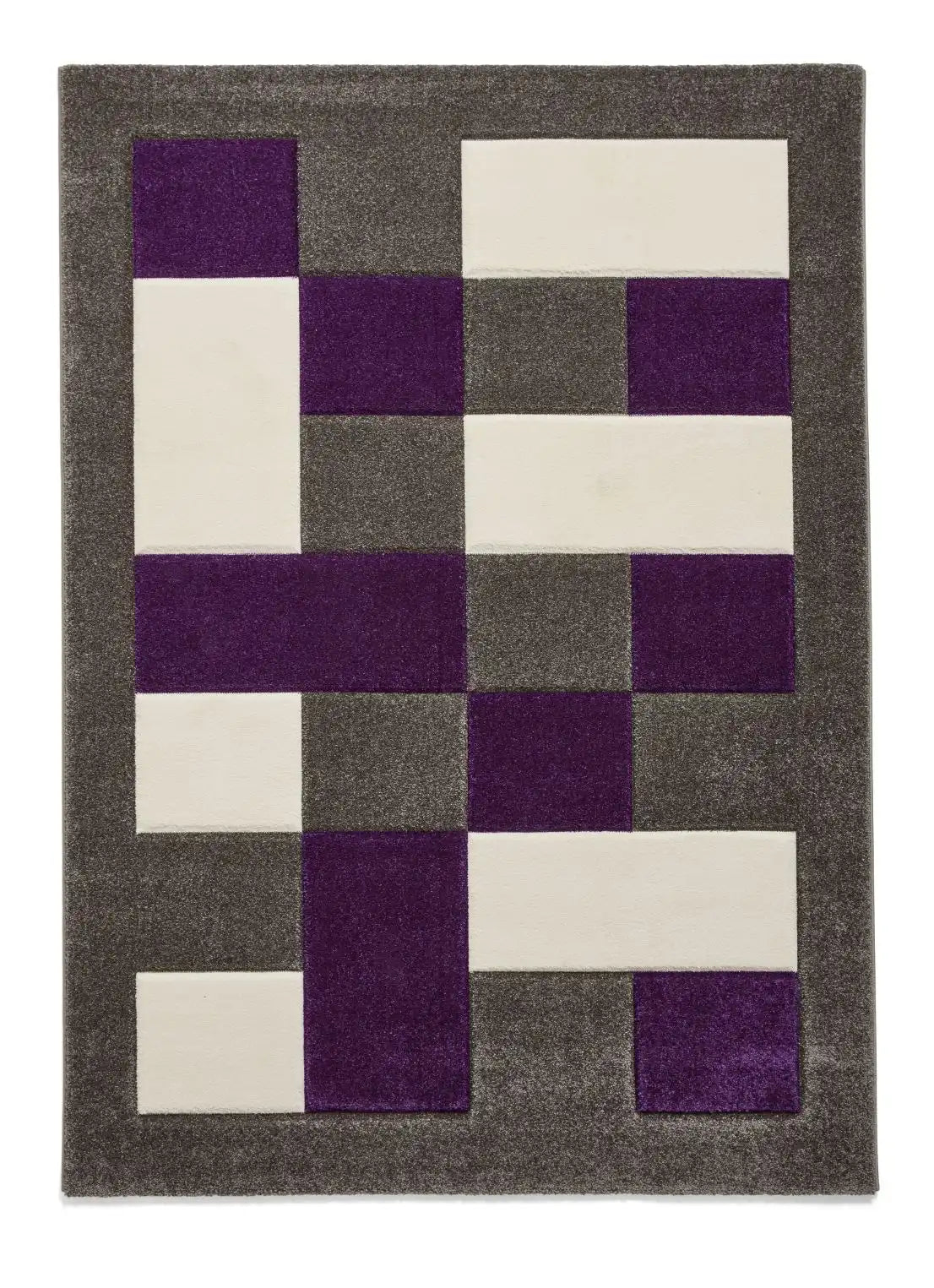 Brooklyn BRK04 Grey Purple Rug RS