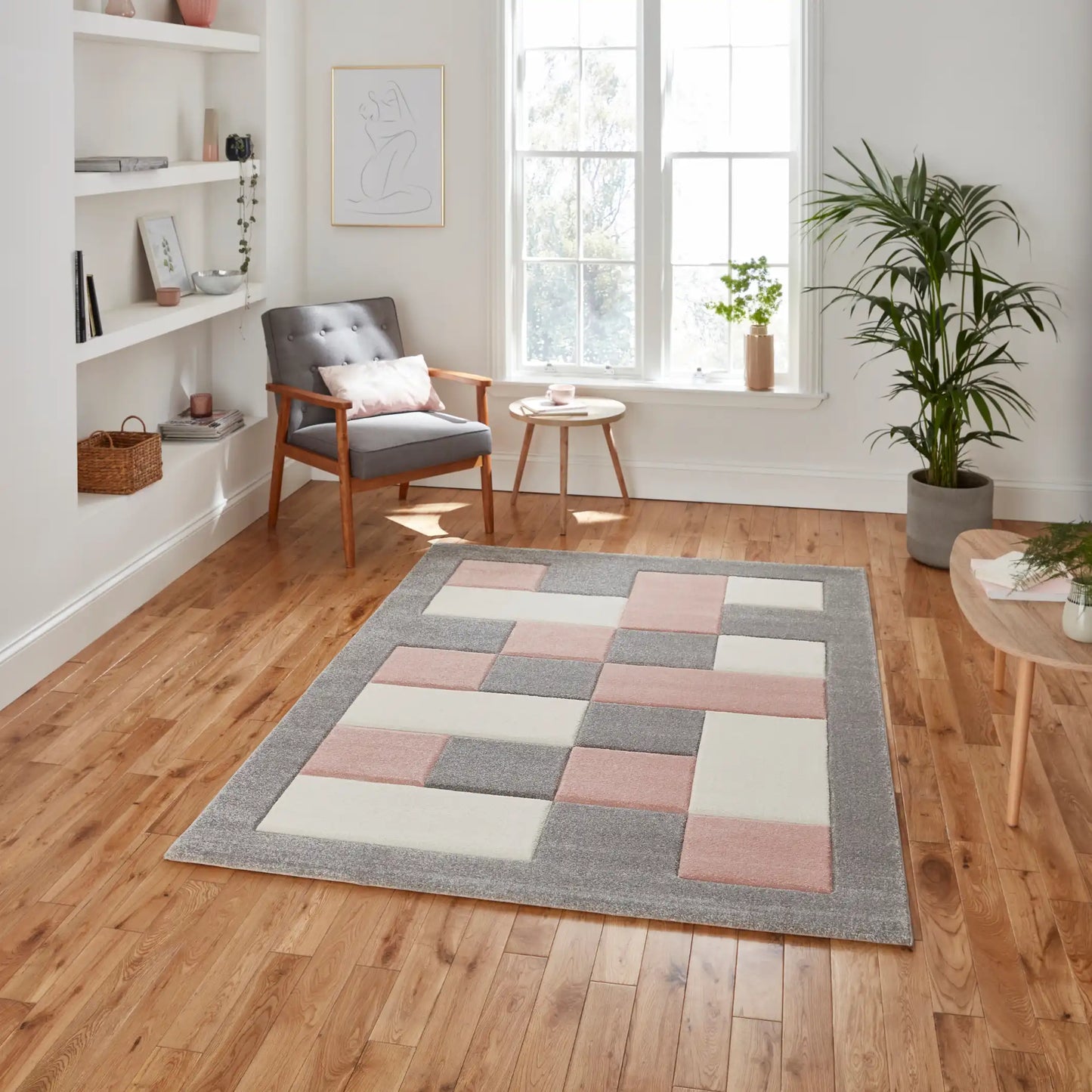 Brooklyn BRK04 Grey Rose Rug RS