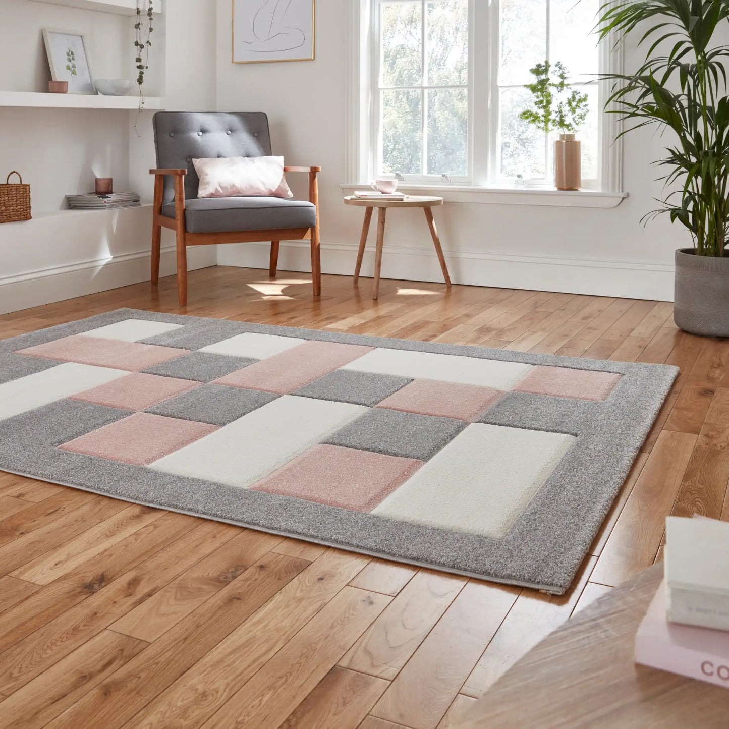 Brooklyn BRK04 Grey Rose Rug RS