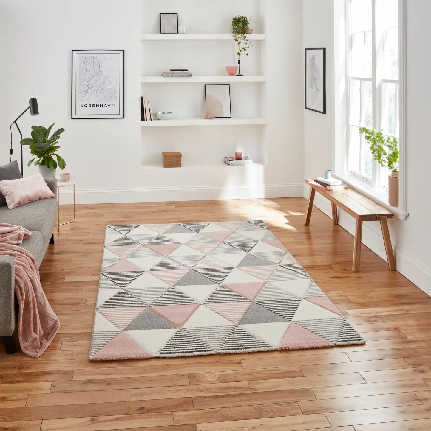 Brooklyn BRK15 Grey Rose Rug RS