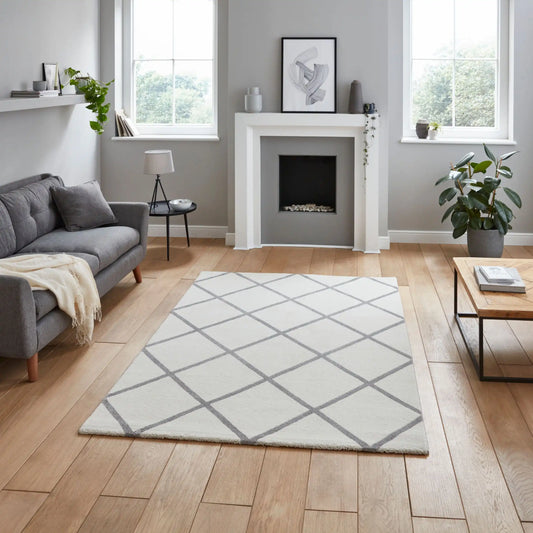 Brooklyn BRK35 Cream Grey Rug RS